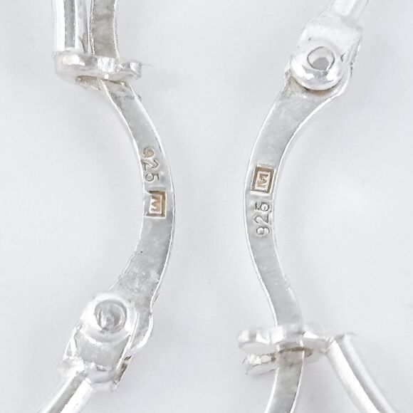 Vintage Sterling Silver 925 1.5cm Classic Hoop Earrings - Picture 6 of 6